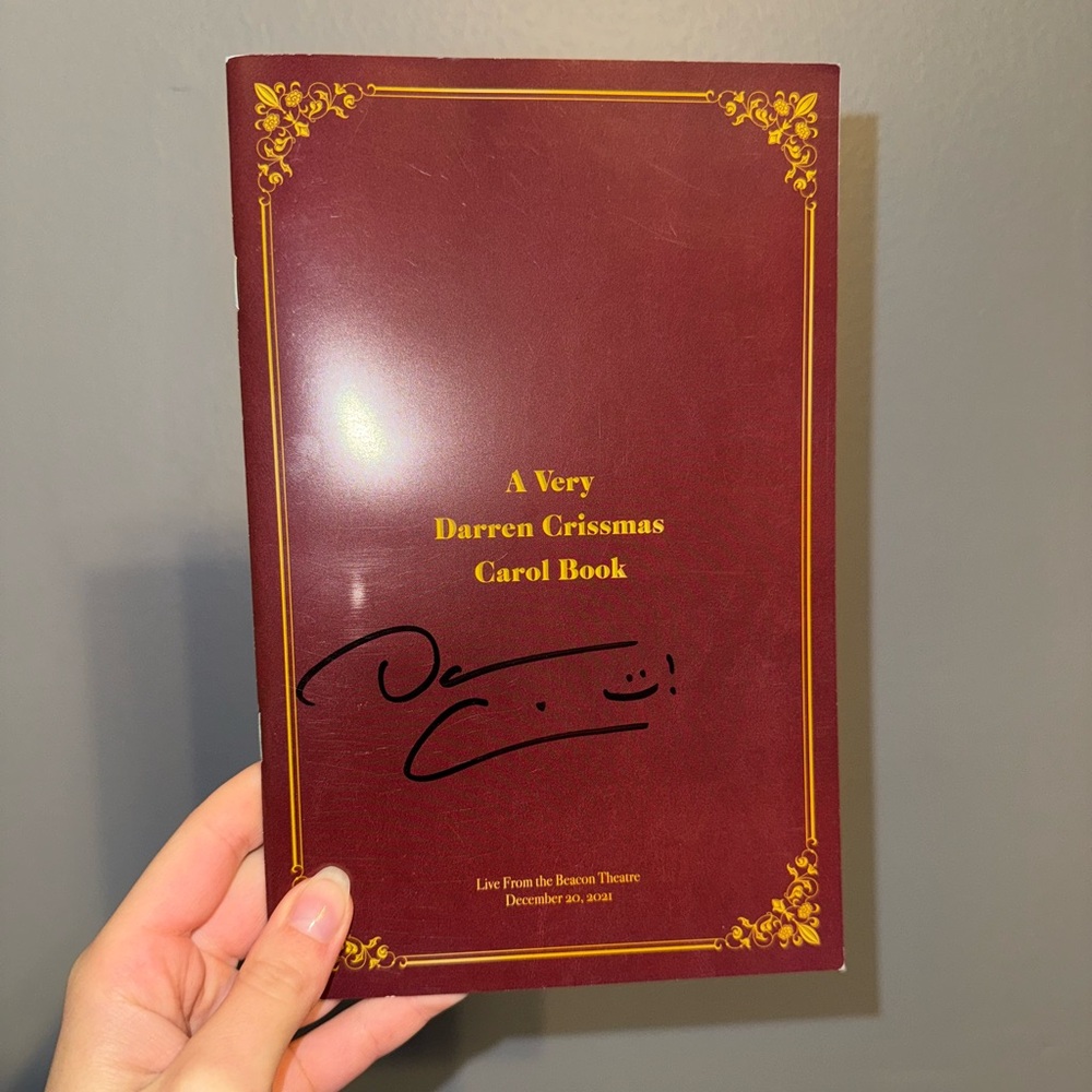 A Very Darren Crissmas Carol Book - SIGNED